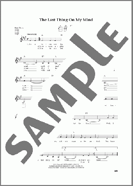 The Last Thing On My Mind (from The Daily Ukulele) (arr. Jim Beloff)(Tom Paxton) 楽譜 ウクレレ（弾き語り） ダウンロード