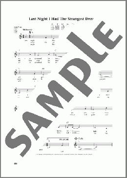 Last Night I Had The Strangest Dream (from The Daily Ukulele) (arr. Jim Beloff)(Simon & Garfunkel) 楽譜 ウクレレ（弾き語り） ダウンロード