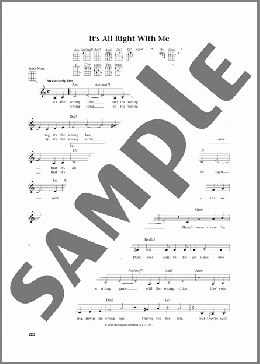 It's All Right With Me (from The Daily Ukulele) (arr. Jim Beloff)(Cole Porter) 楽譜 ウクレレ（弾き語り）