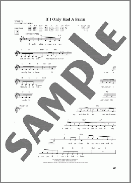 If I Only Had A Brain (from The Daily Ukulele) (arr. Jim Beloff)(E.Y. ”Yip” Harburg) 楽譜 ウクレレ（弾き語り）