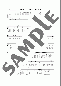 Lift Ev'ry Voice And Sing (from The Daily Ukulele) (arr. Jim Beloff)(James Weldon Johnson) 楽譜 ウクレレ（弾き語り） ダウンロード