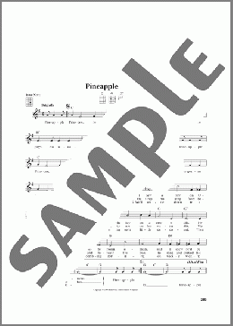 Pineapple Princess (from The Daily Ukulele) (arr. Jim Beloff)(Bob Sherman) 楽譜 ウクレレ（弾き語り） ダウンロード