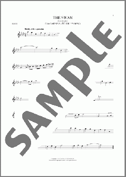 The Swan (Le Cygne)(Camille Saint-Saens) 楽譜 フルート ダウンロード