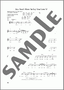 You Don't Have To Say You Love Me (from The Daily Ukulele) (arr. Jim Beloff)(Elvis Presley/Dusty Springfield) 楽譜 ウクレレ（弾き語り） ダウンロード