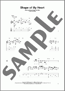 Shape Of My Heart(Sting) 楽譜 ギター（その他） ダウンロード