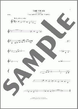 The Swan (Le Cygne)(Camille Saint-Saens) 楽譜 ホルンソロ ダウンロード