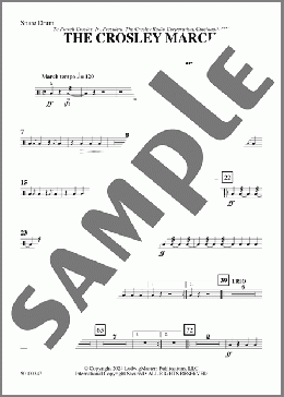 The Crosley March (arr. Loras John Schissel) - Snare Drum(Henry Fillmore) 楽譜 その他 ダウンロード