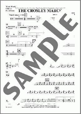 The Crosley March (arr. Loras John Schissel) - Percussion 3(Henry Fillmore) 楽譜 その他 ダウンロード