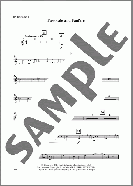 Pastorale and Fanfare - Trumpet 1(Robert Spicer) 楽譜 その他 ダウンロード