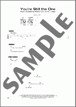 You're Still The One(Shania Twain) 楽譜 その他 ダウンロード
