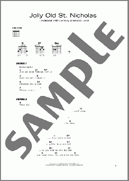 Jolly Old St. Nicholas(19th Century American Carol) 楽譜 その他 ダウンロード