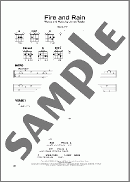 Fire And Rain(James Taylor) 楽譜 その他 ダウンロード