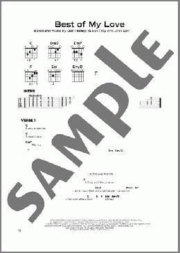 Best Of My Love(The Eagles) 楽譜 その他 ダウンロード