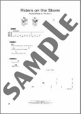 Riders On The Storm(The Doors) 楽譜 その他 ダウンロード