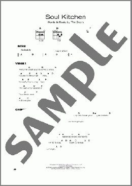 Soul Kitchen(The Doors) 楽譜 その他 ダウンロード