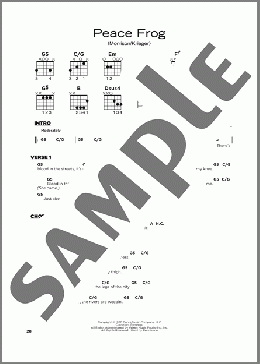 Peace Frog(The Doors) 楽譜 その他 ダウンロード