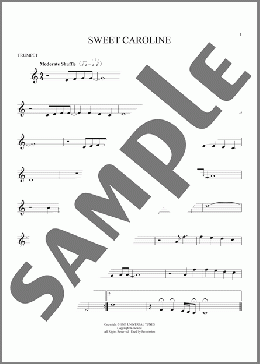 Sweet Caroline(Neil Diamond) 楽譜 トランペット（ソロ） ダウンロード