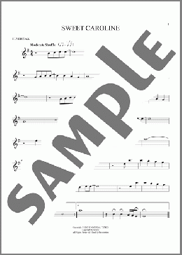 Sweet Caroline(Neil Diamond) 楽譜 テナーサックス（ソロ） ダウンロード