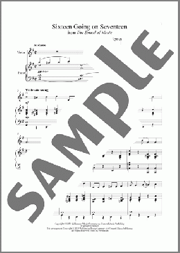 Sixteen Going On Seventeen (from The Sound of Music)(Richard Rodgers/Oscar Hammerstein II/Rodgers & Hammerstein) 楽譜 その他 ダウンロード
